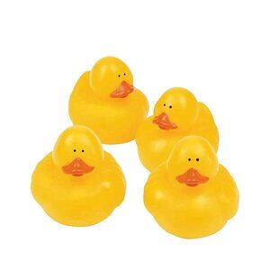 12 Classic Yellow Rubber Duckies Jeep Cruise Ducks Birthday Baby 2 Inches